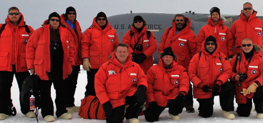 Photo of AWARE Team Arrival at McMurdo Station November 6, 2015